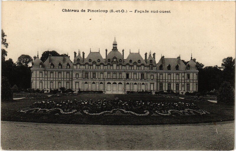 Carte postale ancienne Chateau de Pinceloup - Facade Sud-Ouest