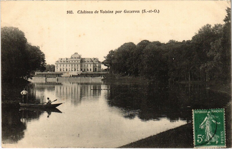 Carte postale ancienne Gazeran Chateau de Voisins à Gazeran