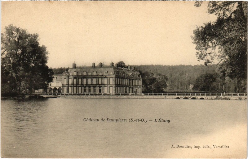 Carte postale ancienne Dampierre Chateau - L'Etang