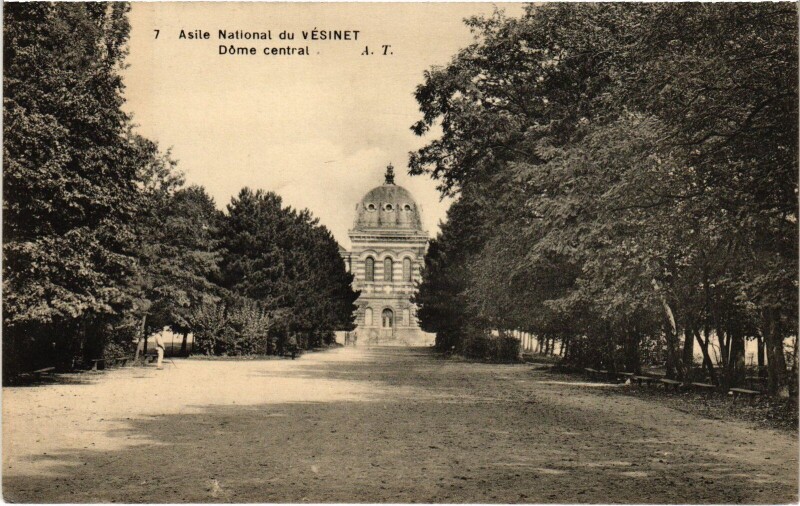 Carte postale ancienne Le Vesinet Asile National du Vesinet - Dome Central