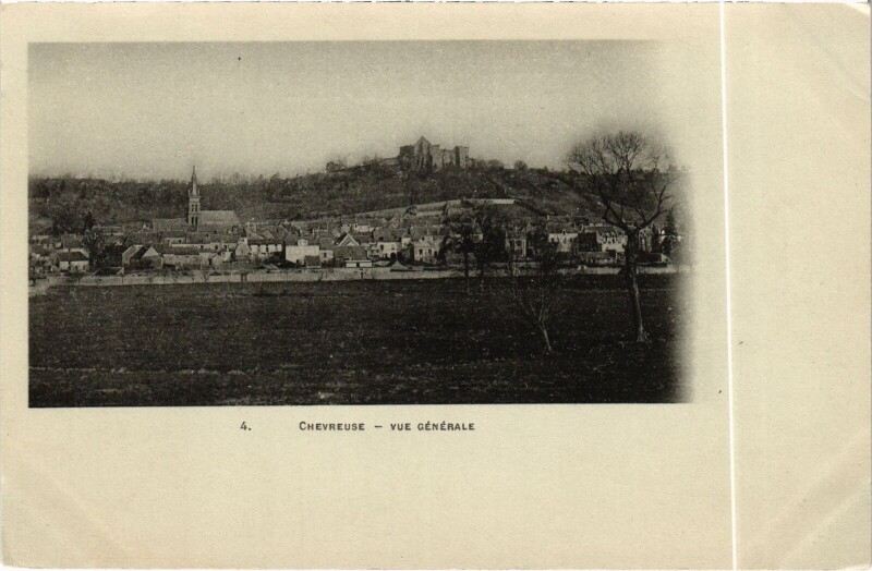 Carte postale ancienne Chevreuse Vue Generale à Chevreuse