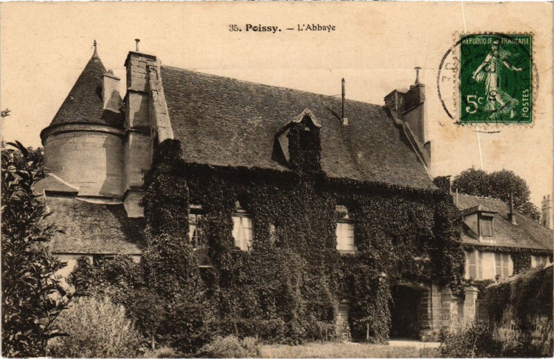 Carte postale ancienne Poissy L'Abbaye à Poissy
