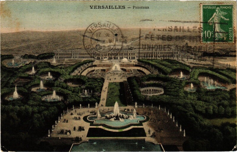 Carte postale ancienne Versailles Panorama à Versailles