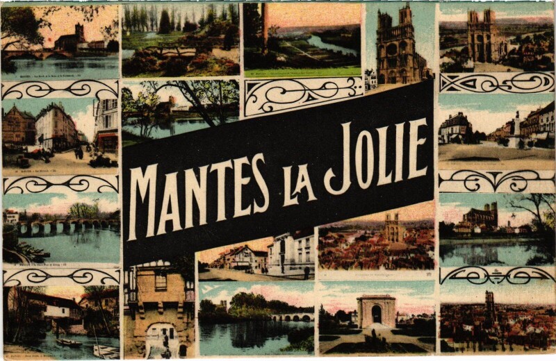 Carte postale ancienne Mantes-la-Jolie Scenes à Mantes-la-Jolie