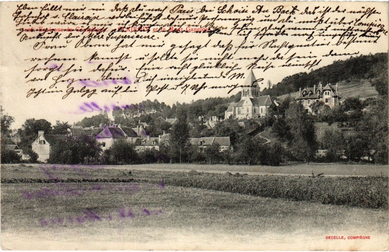 Carte postale ancienne Clairoix MOnt Ganelon à Clairoix