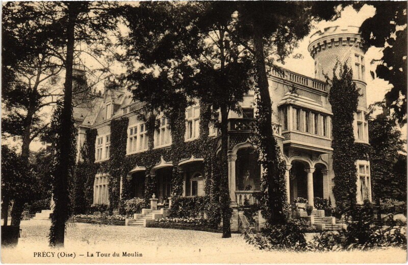 Carte postale ancienne Précy Tour du Moulin