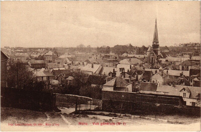 Carte postale ancienne Méru vue générale à Méru