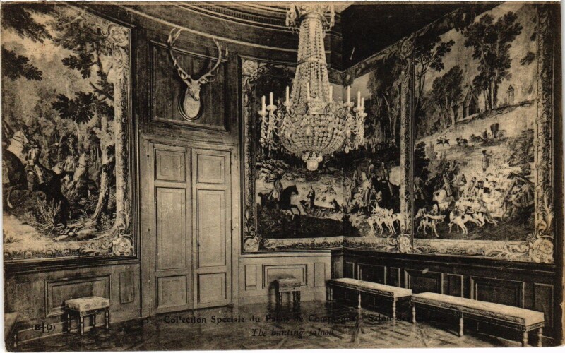 Carte postale ancienne Palais de Compiegne Le Salon