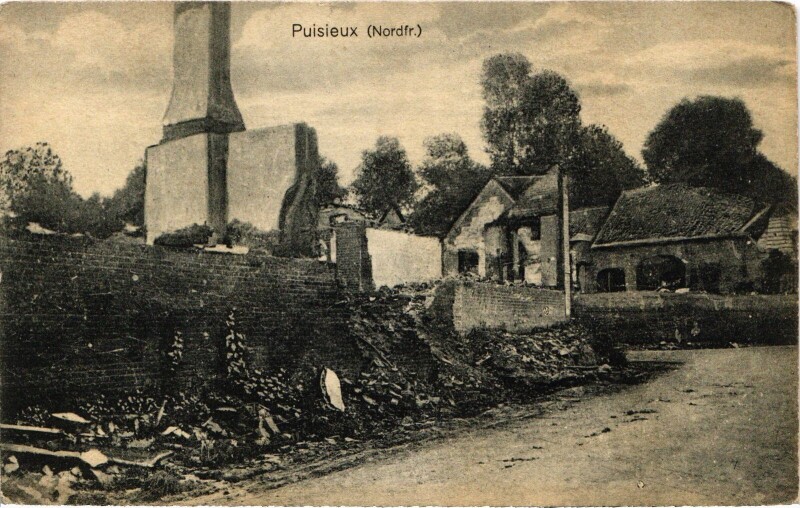 Carte postale ancienne Puisieux Guerre