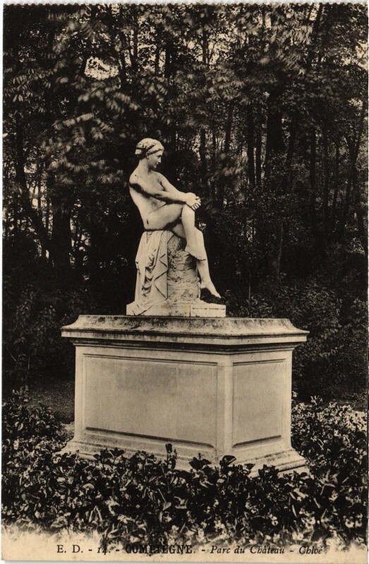 Carte postale ancienne Compiegne Parc du Chateau