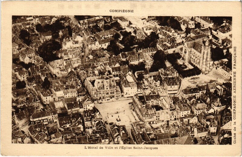 Carte postale ancienne Compiegne Panorama