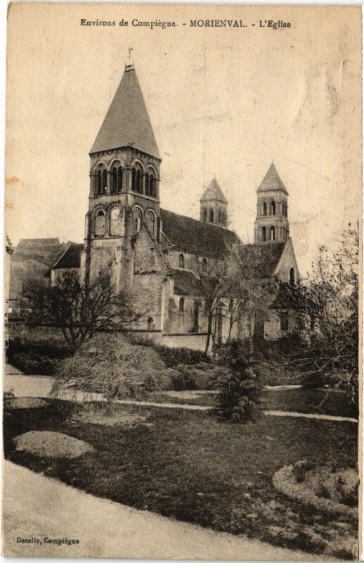 Carte postale ancienne Morienval Eglise à Morienval
