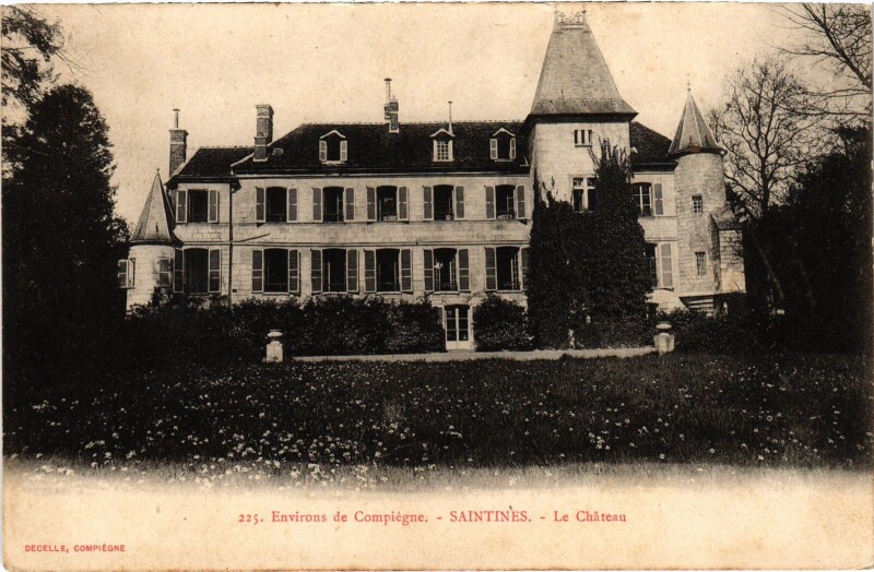 Carte postale ancienne Saintines Le Chateau à Saintines