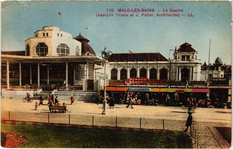 Carte postale ancienne Malo-les-Bains Le Casino