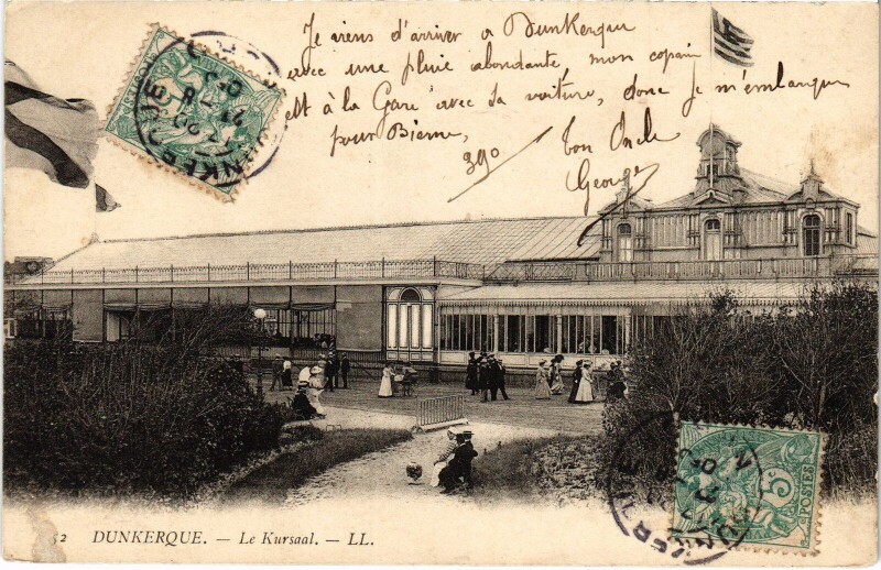 Carte postale ancienne Dunkerque Le Kursaal à Dunkerque
