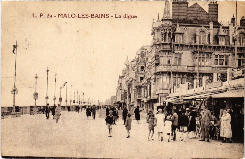 Carte postale ancienne Malo-les-Bains La Dlgue
