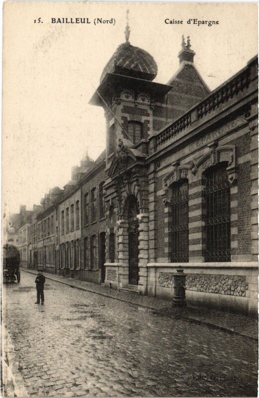 Carte postale ancienne Bailleuil Caisse D'Epargne