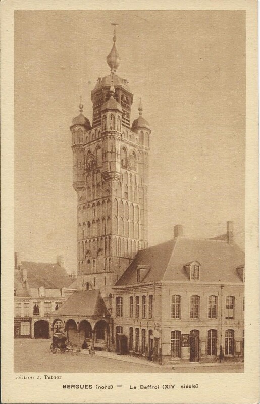 Carte postale ancienne Le Beffroi à Bergues