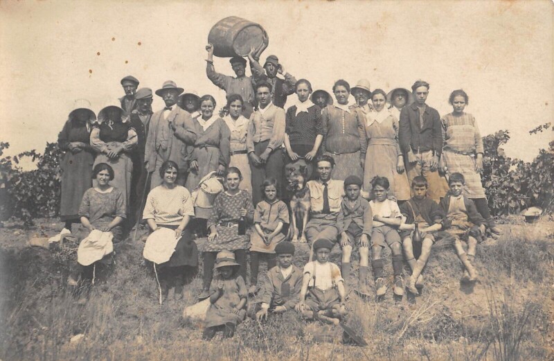 Carte postale ancienne Carte Photo - Alentours De Ginestas - Roubia - Paraza - cliché N°1 à Ginestas