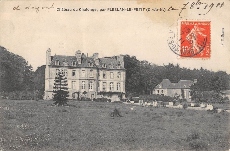 Carte postale ancienne Chateau Du Chalonge Par Preslan Le Petit
