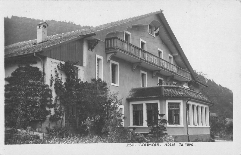 Carte postale ancienne Goumois - Hotel Taillard à Goumois