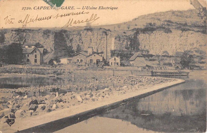 Carte postale ancienne Capdenac Gare - L'Usine Electrique à Capdenac-Gare