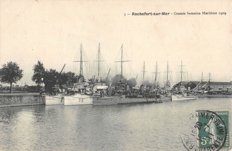 Carte postale ancienne Rochefort Sur Mer - Grande Semaine Maritime 1909 à Rochefort