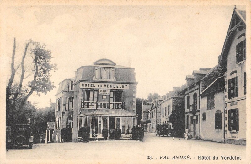 Carte postale ancienne Val Andre - Hotel Du Verdelet