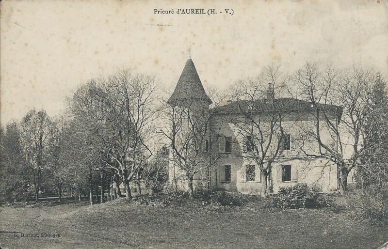 Carte postale ancienne Prieuré à Aureil