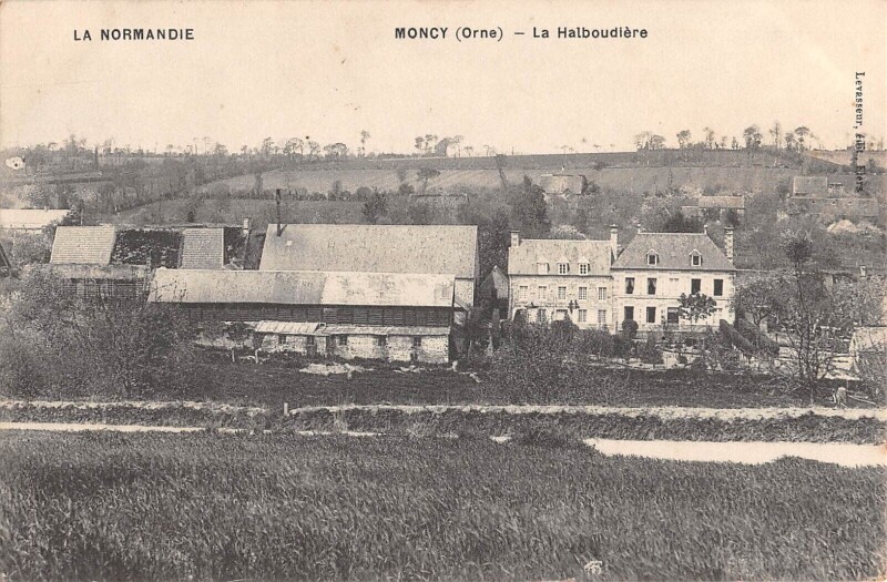 Carte postale ancienne Moncy - La Halboudiere - cliché rare à Moncy