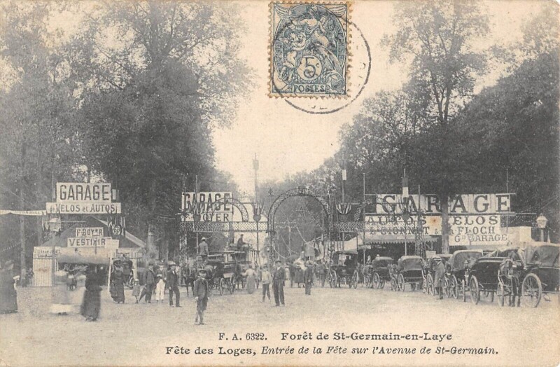 Carte postale ancienne Foret De Saint Germain En Laye - Fete Des Loges - Entree De La Fete Sur L à Saint-Germain-en-Laye