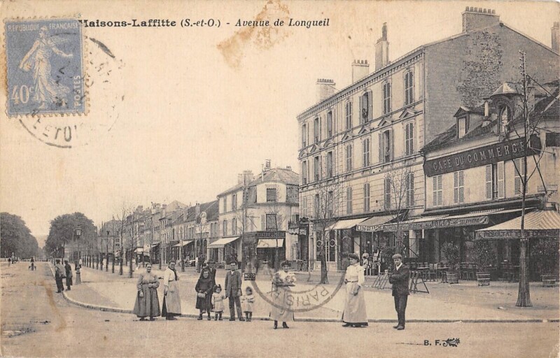 Carte postale ancienne Maisons Laffitte / Avenue De Longueil à Maisons-Laffitte
