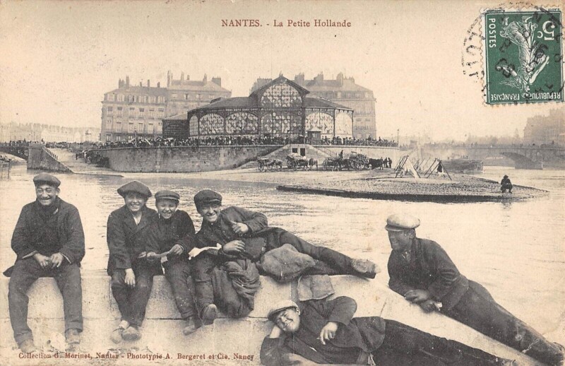 Carte postale ancienne Nantes - La Petite Hollande à Nantes