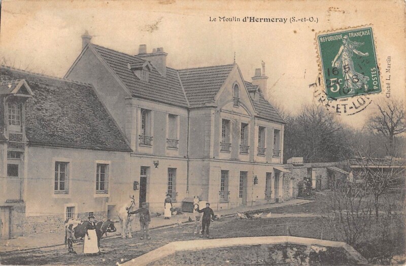 Carte postale ancienne Le Moulin D'Hermeray à Hermeray