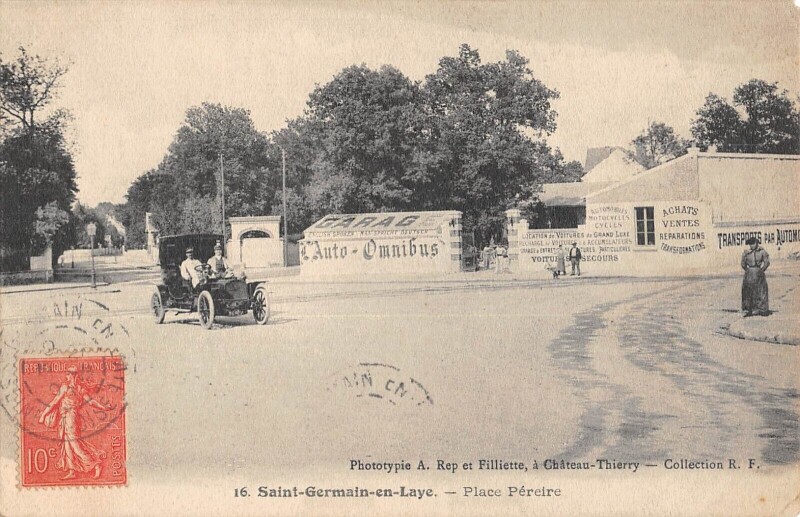 Carte postale ancienne Saint Germain En Laye - Place Pereire à Saint-Germain-en-Laye