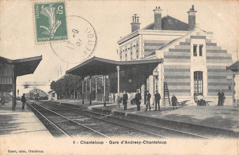 Carte postale ancienne Chanteloup - Gare D'Andresy Chanteloup