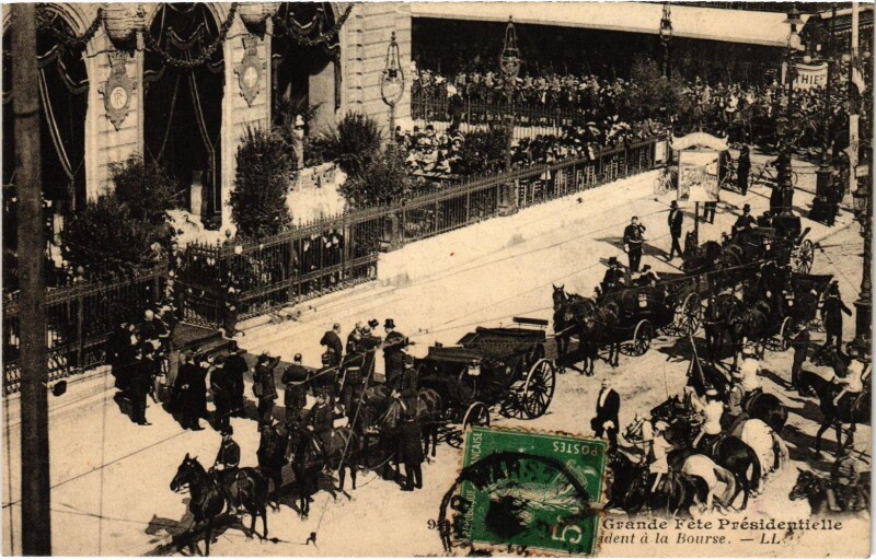Carte postale ancienne Marseille - Grande Fete Presidentielle Le President à Marseille