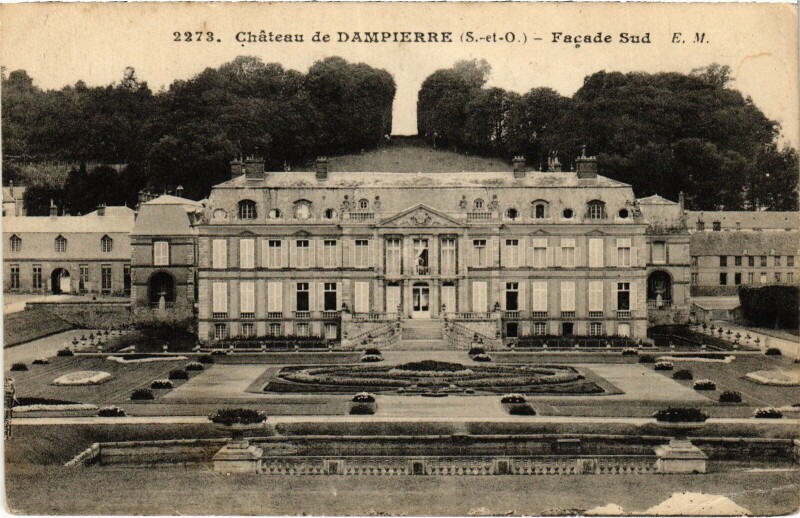 Carte postale ancienne Dampierre Chateau - Facade Sud