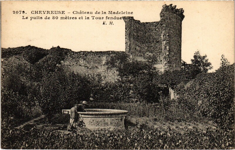Carte postale ancienne Chevreuse Chateau de la Madeleine à Chevreuse