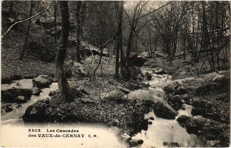 Carte postale ancienne Cernay-la-Ville Vaux de Cernay - Les Cascades à Cernay-la-Ville