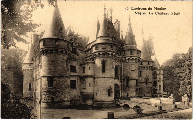 Carte postale ancienne Vigny Le Chateau