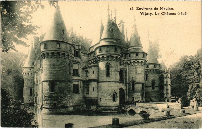 Carte postale ancienne Vigny Le Chatea