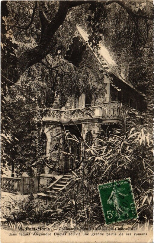Carte postale ancienne Port-Marly Chateau de Monte-Cristo
