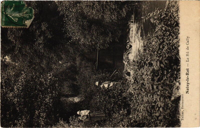 Carte postale ancienne Noisy-le-Roi Le Ru de Gally à Noisy-le-Roi