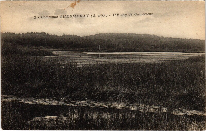 Carte postale ancienne Hermeray Commune d'Hermeray - L'Etang de Guiperreux à Hermeray