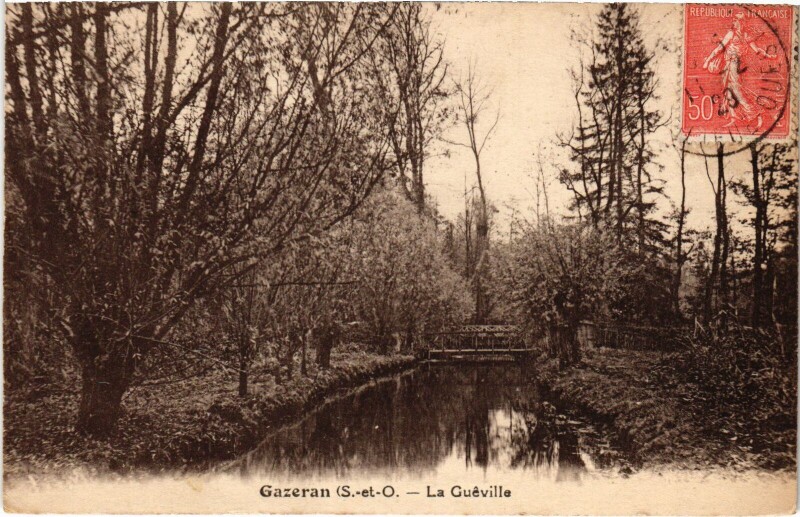 Carte postale ancienne Gazeran La Gueville à Gazeran