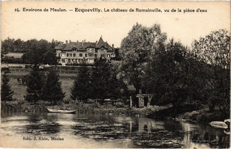 Carte postale ancienne Ecquevilly Chateau de Romainville à Ecquevilly