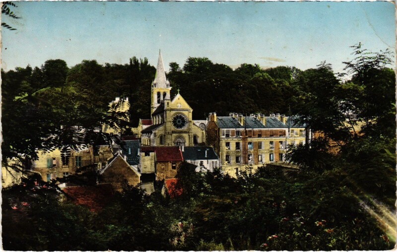 Carte postale ancienne Bougival Vue Generale à Bougival