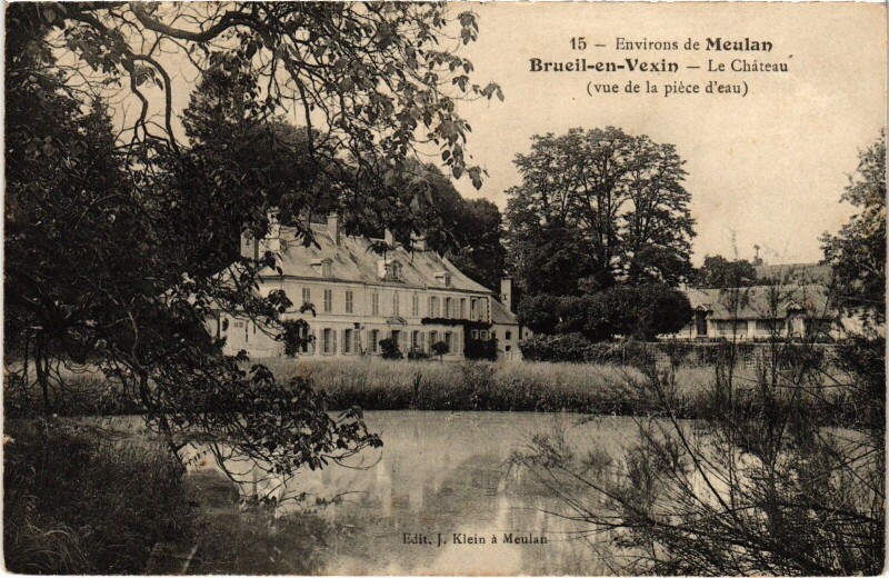 Carte postale ancienne Brueil-en-Vexin Le Chateau à Brueil-en-Vexin