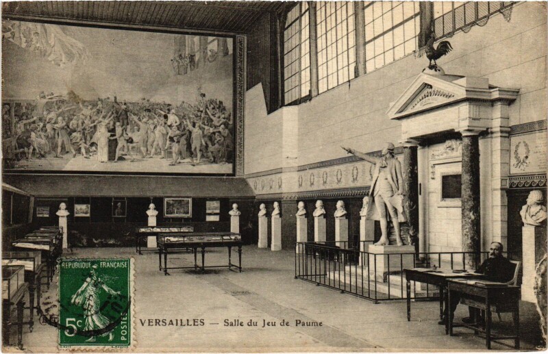 Carte postale ancienne Versailles Salle du Jeu de Paume à Versailles